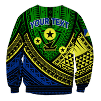 Custom Personalised Vanuatu Malampa Province Tribal Pattern Sweatshirt LT12 - Wonder Print Shop