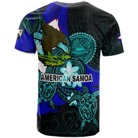 American Samoa T Shirt American Samoa Independence Day With Bald Eagle And Polynesian Patterns LT10 - Wonder Print Shop