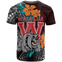 Custom Hawaii T Shirt Waialua High and intermediate School Polynesian Tribal Pattern LT10 - Wonder Print Shop