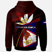 American Samoa Hoodie American Samoa Independence Day With State Flag And Marijuana Leaf Polynesian Style LT10 - Wonder Print Shop
