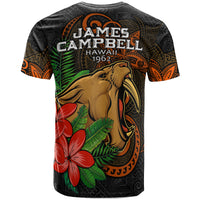 Custom Hawaii T Shirt James Campbell High School Polynesian Tribal Pattern LT10 - Wonder Print Shop