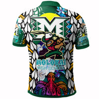 Custom Hawaii Polo Shirt Molokai High School SuPER Farmer With Polynesian Sea Turtle and Hibiscus Tribal Patterns LT10 - Wonder Print Shop