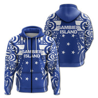 Gambier Islands Tribal Tattoo Hoodie LT12 - Wonder Print Shop