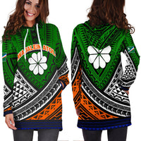 Kwajalein Atoll Tribal Pattern Hoodie Dress LT12 - Wonder Print Shop