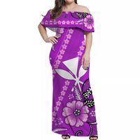 Hawaii Matching Hawaiian Shirt And Dress Kakau Tribal Purple Batik Floral Ver.01 LT13 - Wonder Print Shop