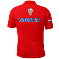 Croatia Football 2022 Checkerboard Polo Shirt LT12 - Wonder Print Shop