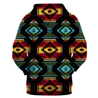 Native American Patterns Black Red 3D Hoodies LT10 - Wonder Print Shop