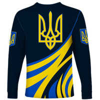 Ukraine Gold Trident Long Sleeve Shirt LT12 - Wonder Print Shop