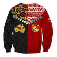 Tonga Combine Australia Aboriginal Heritage Sweatshirt LT12 - Wonder Print Shop