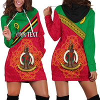 (Custom Personalised) Vanuatu Hoodie Dress Pattern Sand Drawing LT13 - Wonder Print Shop