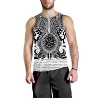 ( Custom Personalised) Viking Vegvisir Odin With Huginn And Muninn Men's Tank Top - LT2