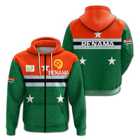 Vanuatu Penama Province Zip Up Hoodie Flag Style LT12 - Wonder Print Shop