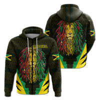 Jamaica Rastafarian Lion Pride Hoodie LT12 - Wonder Print Shop