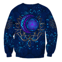 Celtic Moon Elven Style Sweatshirt LT12 - Wonder Print Shop