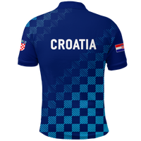 Croatia Polo Shirt Football 2022 Champions Pride Blue LT12 - Wonder Print Shop