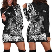 (Custom Personalised) Hawaii Polynesian Hoodie Dress Wild Hammerhead Sharks LT13 - Wonder Print Shop