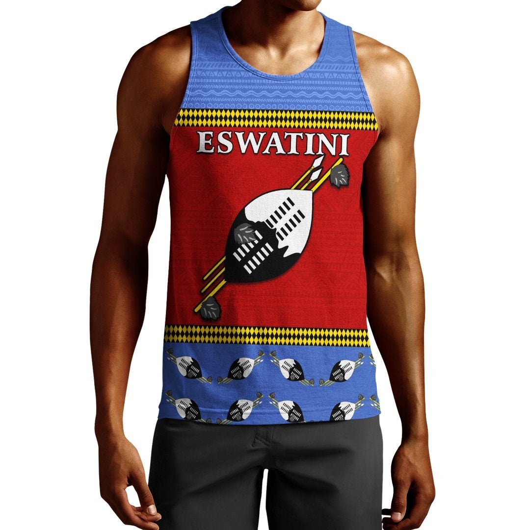 custom-personalised-eswatini-independent-anniversary-men-tank-top-flag-and-shield-swaziland