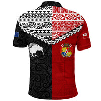 Tonga Combine New Zealand Maori Aotearoa Heritage Polo Shirt LT12 - Wonder Print Shop