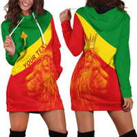(Custom Personalised) Ethiopia Hoodie Dress Ethiopian Cross and Lion of Judah LT13 - Wonder Print Shop