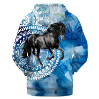 Native American Black Horse 3D Hoodie LT10 - Wonder Print Shop