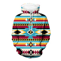 Native American Full Color Southwest Pattern 3D Hoodie LT10 - Wonder Print Shop
