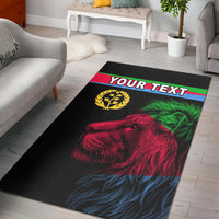 (Custom Personalised) Asmara Eritrean Area Rug Eritrea Lion Proud Olive Symbol LT13 - Wonder Print Shop