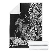 hawaii-polynesian-premium-blanket-wild-hammerhead-sharks