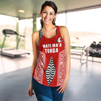Tonga Rugby Women Racerback Tank Mate Ma'a Tonga LT13 - Wonder Print Shop