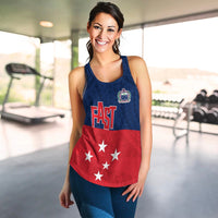 F.A.S.T Samoa Women Racerback Tank Polynesian Enthusiasm LT13 - Wonder Print Shop
