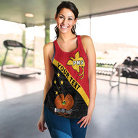 (Custom Personalised) Papua New Guinea Rugby Women Racerback Tank The Kumuls PNG LT13 - Wonder Print Shop