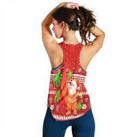 Mele Kalikimaka Women Racerback Tank Santa Claus Hawaii Christmas LT13 - Wonder Print Shop