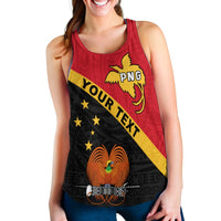 (Custom Personalised) Papua New Guinea Rugby Women Racerback Tank The Kumuls PNG LT13 - Wonder Print Shop