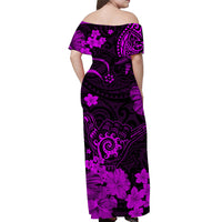hawaii-off-shoulder-long-dress-polynesia-purple-cool-shaka-sign