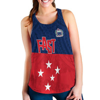 F.A.S.T Samoa Women Racerback Tank Polynesian Enthusiasm LT13 - Wonder Print Shop