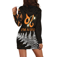 Leo Zodiac Style Maori Hoodie Dress Orange Lion LT13 - Wonder Print Shop