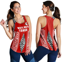 Tonga Rugby Women Racerback Tank Mate Ma'a Tonga LT13 - Wonder Print Shop
