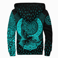 Viking Sherpa Hoodie - Nordic Raven Tattoos RLT12 - Wonder Print Shop