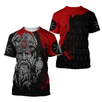 Viking Clothing Viking Odin All Over Printed T Shirt RLT12 - Wonder Print Shop