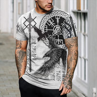 Viking Clothing Ravens Premium Viking 3D T Shirt RLT12 - Wonder Print Shop
