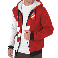 Croatia Coat Of Arms Sherpa Hoodie - Wonder Print Shop
