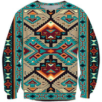 Blue Tribe Design Native American 3D Sweatshirt LT10 - Wonder Print Shop
