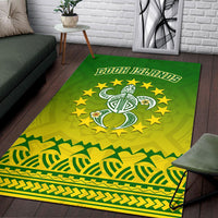 Cook Islands Turtle With Tribal Area Rug LT12 - Wonder Print Shop
