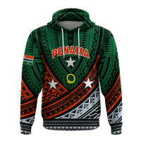 Custom Personalised Vanuatu Penama Province Tribal Pattern Hoodie LT12 - Wonder Print Shop