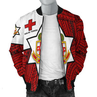 Kolisi Tonga Bomber Jacket - Mate Ma'a Tonga Red Original LT20 - Wonder Print Shop