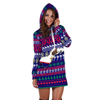 American Samoa Christmas Hoodie Dress - Ugly Christmas LT12 - Wonder Print Shop