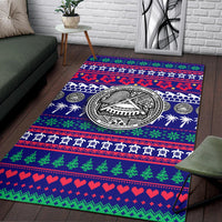 American Samoa Christmas Area Rug - Ugly Christmas LT12 - Wonder Print Shop