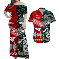 New Zealand Tonga Matching Hawaiian Shirt And Dress Together Paua Shell LT8 - Wonder Print Shop