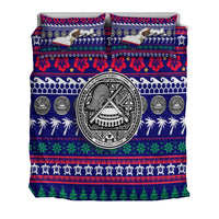 American Samoa Christmas Bedding Set - Ugly Christmas LT12 - Wonder Print Shop
