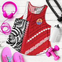 Tahiti Unique Women Racerback Tank Polynesia Pattern LT13 - Wonder Print Shop