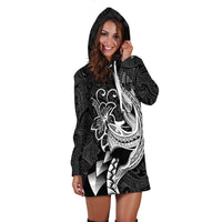 Polynesian Shark Tattoo Hawaii Tribal Hoodie Dress LT12 - Wonder Print Shop
